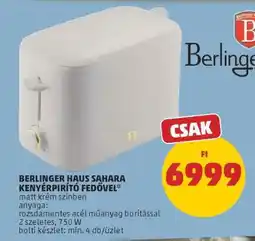 PENNY BERLINGER HAUS SAHARA KENYÉRPIRÍTÓ FEDŐVEL ajánlat