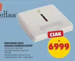 PENNY BERLINGER HAUS SAHARA SZENDVICSSÜTŐ ajánlat