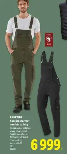 Lidl PARKSIDE Kantáros farmer munkásnadrág ajánlat