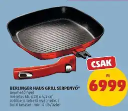 PENNY Berlinger Haus Grill Serpenyő ajánlat