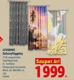 Lidl Livarno Zuhanyfüggöny ajánlat