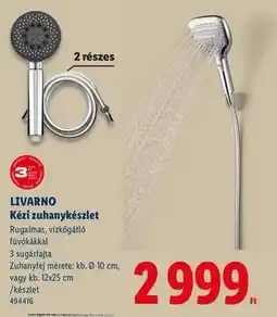 Lidl Livarno Kézi zuhanykészlet ajánlat