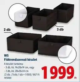 Lidl W5 Fiókrendszerező készlet ajánlat