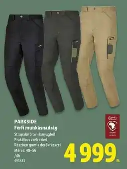 Lidl PARKSIDE Férfi munkásnadrág ajánlat