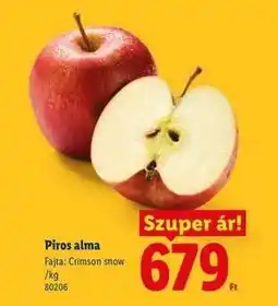 Lidl Piros alma ajánlat