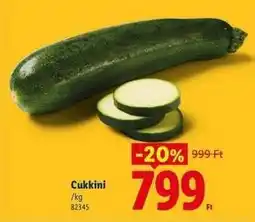 Lidl Cukkini ajánlat