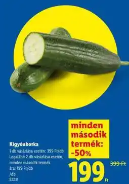 Lidl Kígyóuborka ajánlat