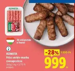 Lidl KOMETA Friss sertés-marha csevapcsicsa ajánlat