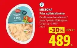 Lidl MILBONA Friss sajtkészítmény ajánlat