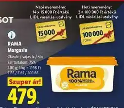 Lidl RAMA Margarin ajánlat