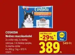 Lidl Coshida Nedves macskaeledel ajánlat