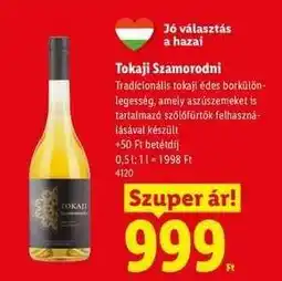 Lidl Tokaji Szamorodni ajánlat