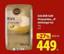 Lidl Golden Sun Fényezetlen A minőségű rizs ajánlat