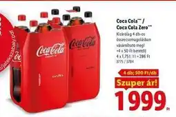 Lidl Coca Cola / Coca Cola Zero ajánlat