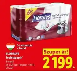 Lidl FLORALYS Toalettpapír ajánlat