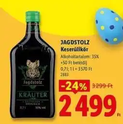 Lidl JAGDSTOLZ Keserűlikőr ajánlat