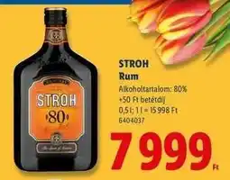 Lidl STROH RUM ajánlat