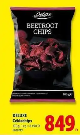 Lidl Deluxe Cékla chips ajánlat