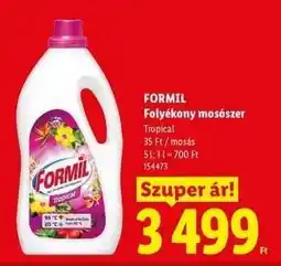 Lidl FORMIL Folyékony mosószer ajánlat