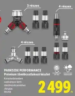 Lidl PARKSIDE PERFORMANCE Prémium tömlőcsatlakozó készlet ajánlat