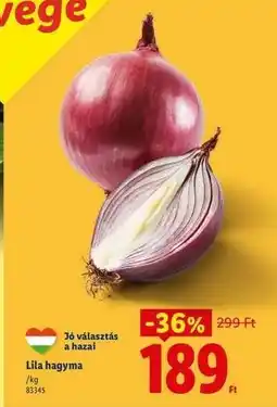 Lidl Lila hagyma ajánlat