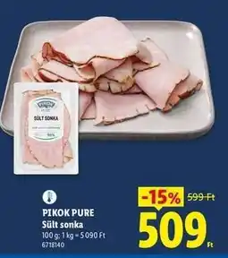 Lidl PIKOK PURE Sült sonka ajánlat