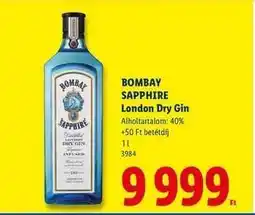 Lidl BOMBAY SAPPHIRE London Dry Gin ajánlat