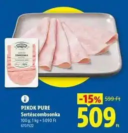 Lidl PIKOK PURE Sertéscombonka ajánlat