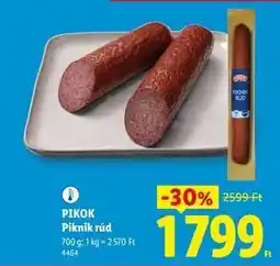 Lidl Pikok Piknik rúd ajánlat
