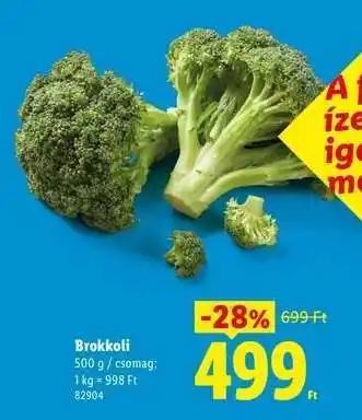 Lidl Brokkoli ajánlat