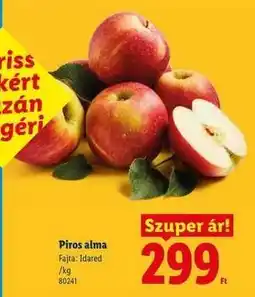 Lidl Piros alma ajánlat