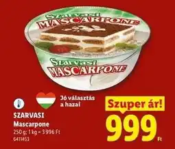Lidl SZARVASI Mascarpone ajánlat