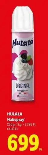 Lidl HULALA Habspray ajánlat