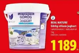 Lidl REAL NATURE Görög stílusú joghurt ajánlat