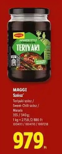 Lidl MAGGI SZÓSZ ajánlat
