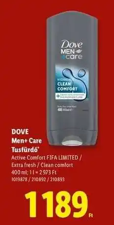 Lidl Dove Men+Care Tusfürdő ajánlat