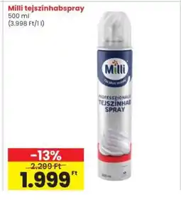 Interspar Milli tejszínhabspray ajánlat