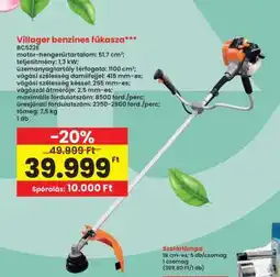 Interspar Villager benzines fűkasza ajánlat