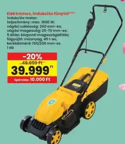 Interspar Elektromos indukciós fűnyíró ajánlat