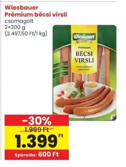Interspar Wiesbauer Prémium bécsi virsli ajánlat