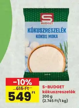 Interspar S-BUDGET kókuszreszelék ajánlat