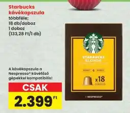 Interspar Starbucks kávékapszula ajánlat