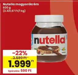 Interspar Nutella mogyorókrém ajánlat