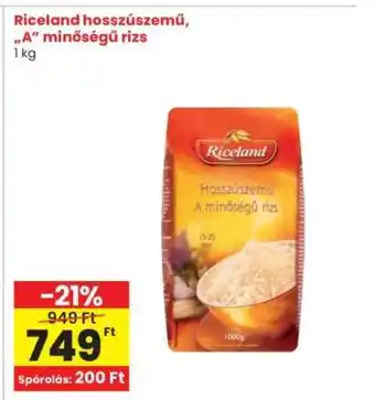 RICELAND HOSSZÚSZEMŰ A MINŐSÉGŰ RIZS