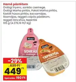 Interspar HAMÉ PÁSTÉTOM ajánlat