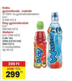 Interspar Kubu gyümölcslé, -nektár ajánlat