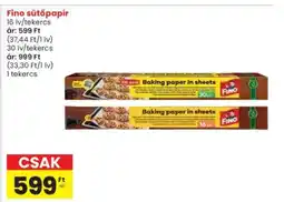Interspar Fino sütőpapír ajánlat