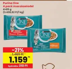 Interspar Purina One 4 pack macskaeledel ajánlat