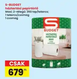 Interspar S-BUDGET háztartási papírtörlő ajánlat