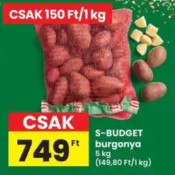 Interspar S-BUDGET burgonya ajánlat